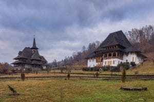 romanian lessons a2 about animals presenting Barsana Monastery in Maramures, Romania,